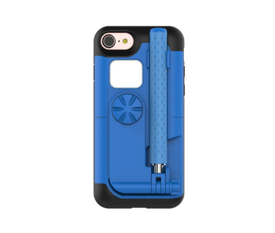 Selfie Stick Θήκη με Bluetooth Μπλε - iPhone 7 PLUS/8 PLUS
