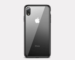Θήκη Baseus με Tempered Glass Πλάτης Μαύρη - iPhone Xr