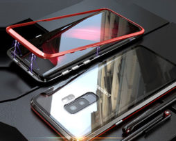 Θήκη Magnetic 360° Κόκκινη / Μαύρη - Galaxy S9
