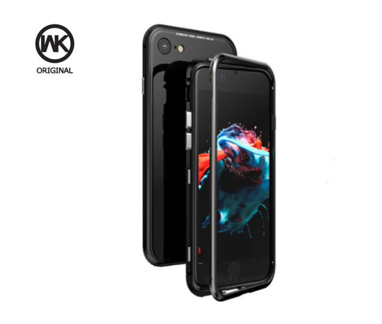 Θήκη Premium Magnetic 360° WK Μαύρη - iPhone 7/8