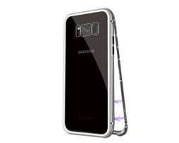 Θήκη Magnetic Plain Ασήμι με Διάφανη πλάτη - Galaxy S8
