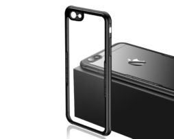 Θήκη Cafele Drop-Resistant με Tempered Glass Πλάτης Μαύρη - iPhone 6/6s