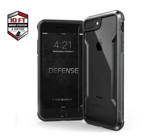 Ανθεκτική Θήκη Χ-DORIA Defense Shield Μαύρη - iPhone 7 PLUS/8 PLUS