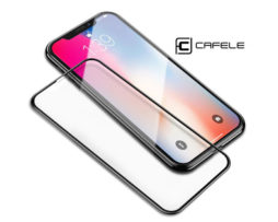 Cafele 4D Tempered Glass 9H Full Cover Black- iPhone X/Xs