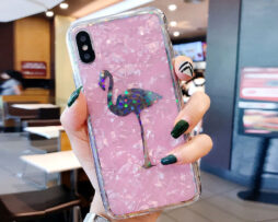 Θήκη Crystal Laser Flamingo - iPhone X/Xs
