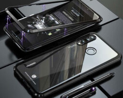 Θήκη Magnetic Μαύρη / Διάφανη - Huawei P30 LITE