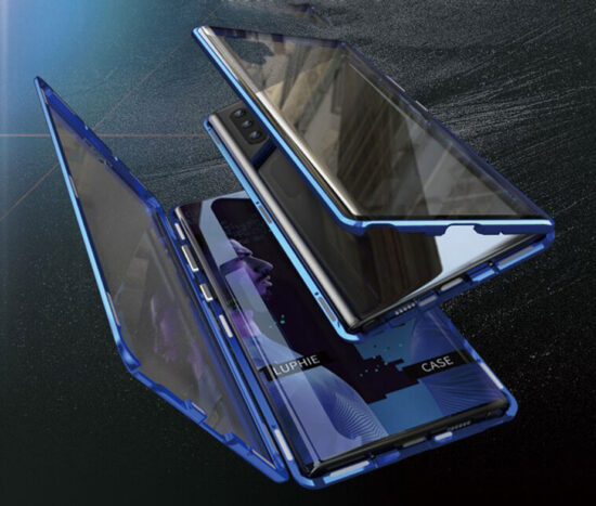 Θήκη 360° Μαγνητική DUAL Glass LUPHIE Μαύρη - Galaxy Note 10