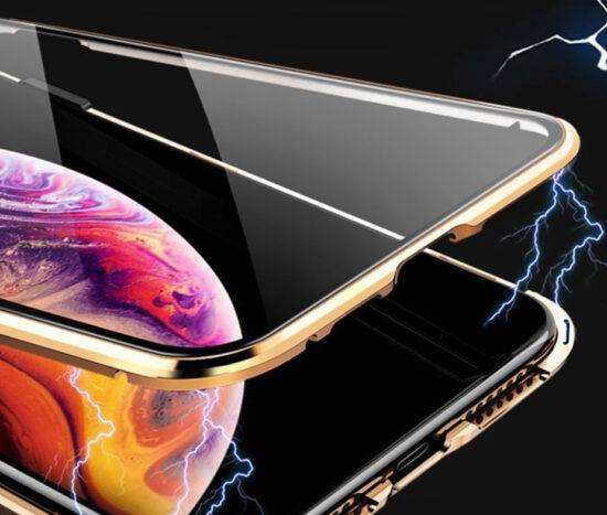 Θήκη Φιμέ 360° Dual Μαγνητική Anti-Spy Μαύρη - iPhone 7/8