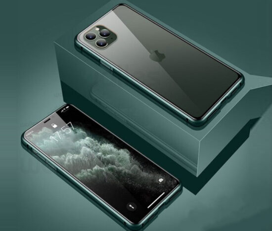 Θήκη 360° Magnetic DUAL Glass Midnight Green - iPhone 11 PRO