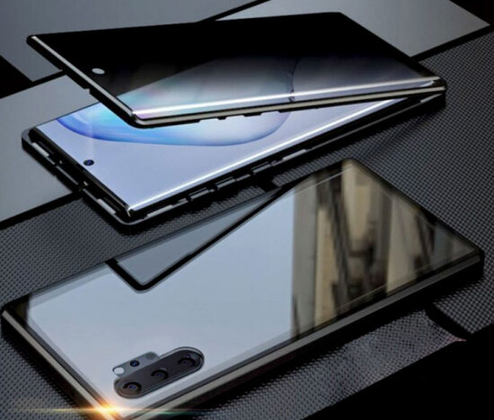 Θήκη Φιμέ 360° Dual Μαγνητική Anti-Spy Μαύρη BOTYE - Galaxy Note 10 PLUS