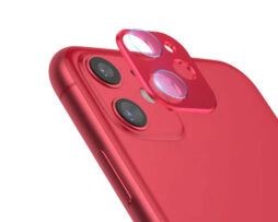 Metal Camera Lens Tempered Glass 9H Red - iPhone 11