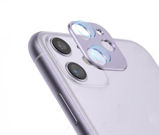 Metal Camera Lens Tempered Glass 9H Purple - iPhone 11