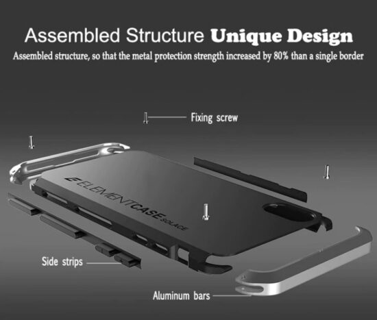 Element Shockproof Hybrid Θήκη Ασημί - iPhone 11 PRO
