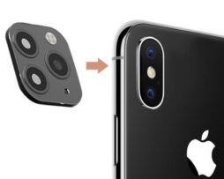 Fake Back Metal Camera Lens Sticker Black - iPhone X/Xs/Xs Max