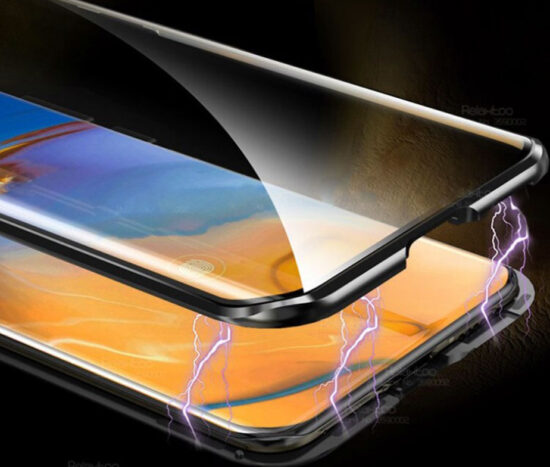 Θήκη 360° Μαγνητική DUAL Glass Μπλε/Μαύρη - Huawei P40 PRO