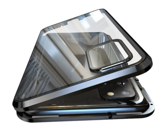 Θήκη 360° Μαγνητική DUAL Glass Μαύρη - Galaxy S20