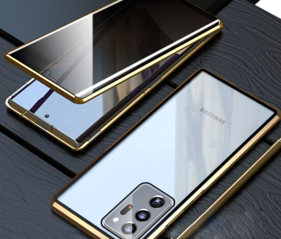 Θήκη Φιμέ 360° Dual Μαγνητική Anti-Spy Χρυσή BOTYE - Samsung Galaxy Note 20