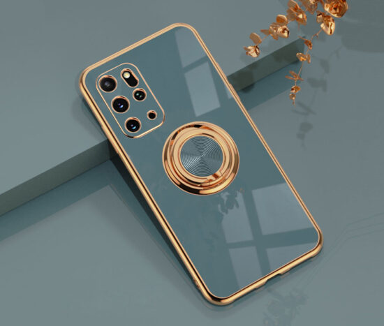 Θήκη Retro Elegance Grey + Holder Metallic Ring - Samsung Galaxy S20 PLUS