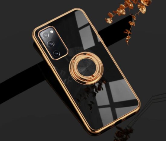 Θήκη Retro Elegance Black + Holder Metallic Ring - Samsung Galaxy S21