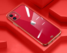 Θήκη Retro Luxury Διάφανη Red/Gold - iPhone 11