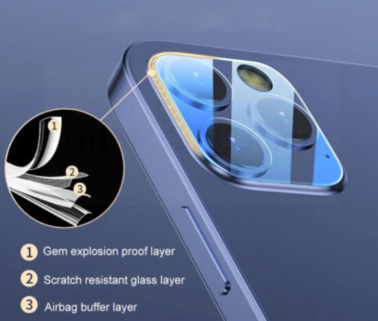Back Camera Lens Crystal Διάφανο Full Cover με 2 τεμάχια – iPhone 12