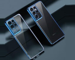 "Look 21" Electroplate Θήκη Μπλε + 9H Tempered Glass - Samsung Galaxy S21 ULTRA