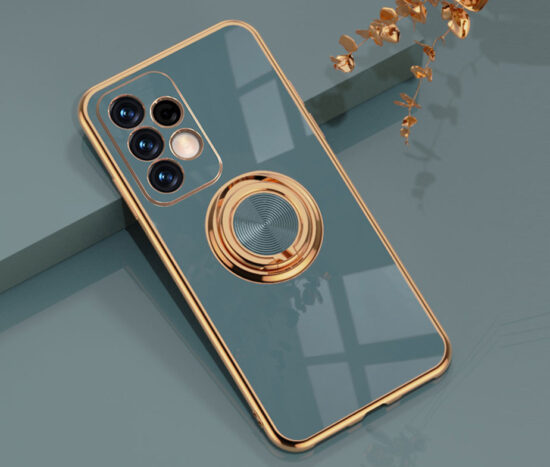 Θήκη Retro Elegance Grey + Holder Metallic Ring - Samsung Galaxy A52 5G