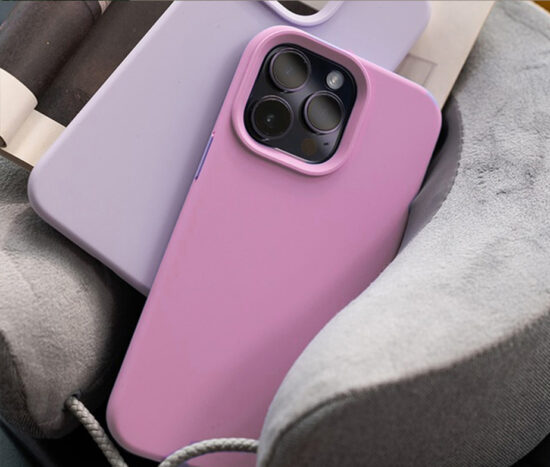 Θήκη Silk-Touch Plum Purple + 9H Tempered Glass - iPhone 14 PRO